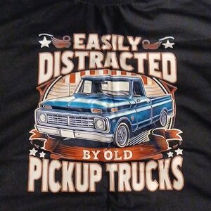 Vintage Pickup Truck Graphic Black Tee